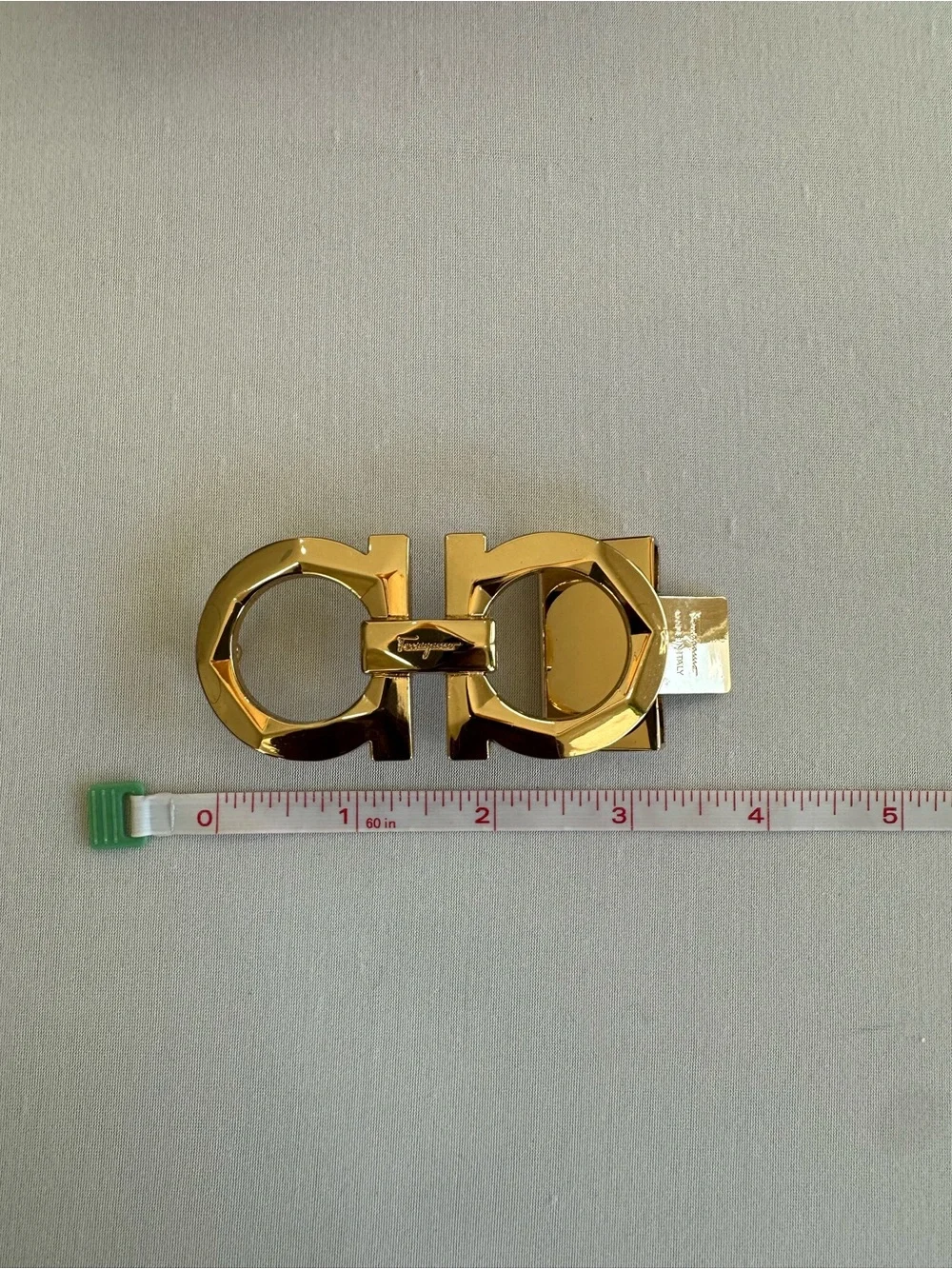 Salvatore Ferragamo Reversible Black/Brown Leather Belt Gold Gancini Buckle Sz44